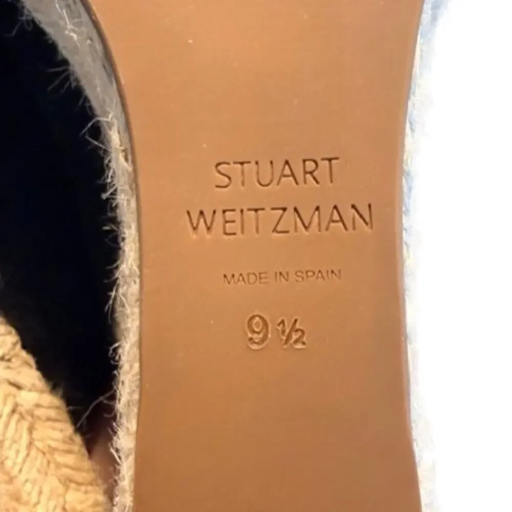 Authentic Stuart Weitzman Marabella Resort Espadrille Wedge Sandals 9.5 EU40